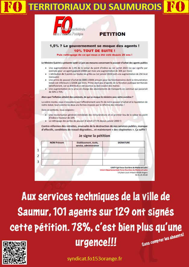 Pouvoir d achat petition